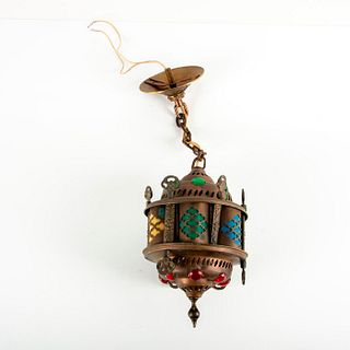 Vintage Moroccan Style Brass Pendant Light