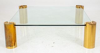 Karl Springer 'Sculpture Leg' Low Table, 1980s