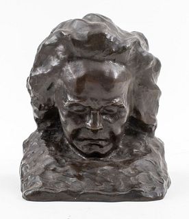 Deprez Beethoven Bronze Bust Sculpture