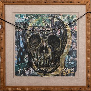 Peter Tunney Skull Pop Art Mixed Media
