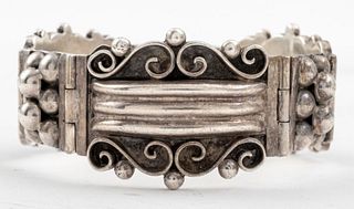 Vintage Taxco Mexican Sterling Silver Bracelet