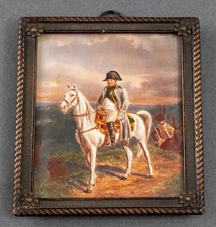 Miniature Portrait of Napoleon Riding a Horse