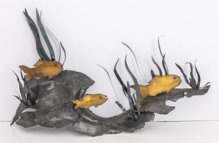 Curtis Jere Manner Brutalist Modern Fish Sculpture