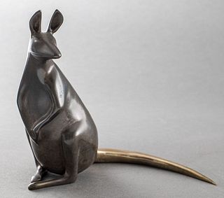 Loet Vanderveen Bronze "Kangaroo" Sculpture