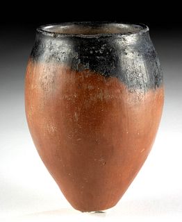 Egyptian Predynastic Naqada Blacktop Pottery Jar