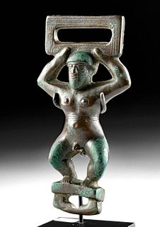 Mesopotamian Bronze Nude Male Dwarf, ex-Christie's