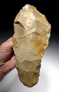 Large British Paleolithic Acheulean Stone Hand Axe