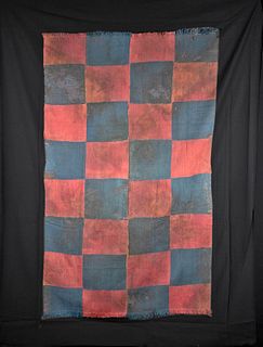Nazca Bichrome Textile Panel w/ Checkered Motif