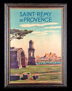Framed Original Saint-Remy de Provence Poster (1920)