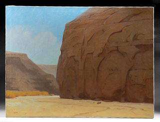 Signed Paul Forster Painting - "Canyon de Chelly"