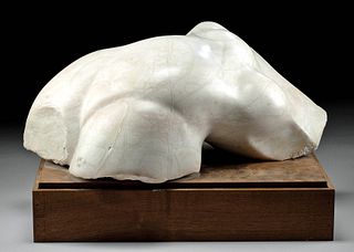Signed Richard Rymill Marble Nude (1984)