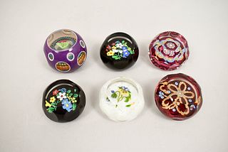(6) Perthshire Miniature Paperweights.