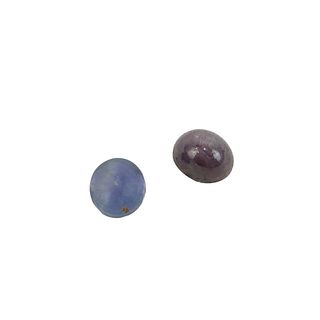Cabochon Ruby and Sapphire
