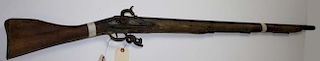 18th c Brown Bess Model III flintlock musket, old conversion.