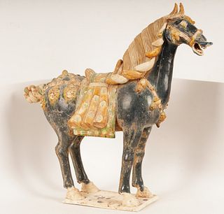 Chinese Glazed Terracotta Tang Style Horse