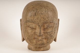 Carved Stone Head of the Buddha