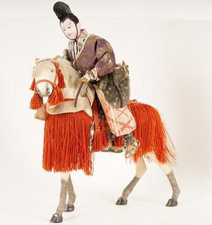 Japanese Display Doll on Horseback