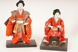 Pair of Japanese Display Dolls