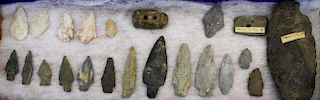 New Jersey, Delaware, Pennsylvania, & Rhode Island prehistoric lithic artifacts, arrowheads, PA Aden