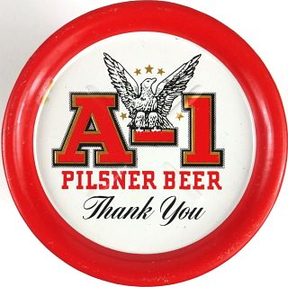 1957 A-1 Pilsner Beer 3½ inch coaster Phoenix, Arizona