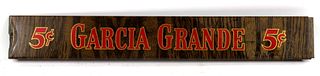 1940 Garcia Grande 5¢ Cigars Shelf Sign , 