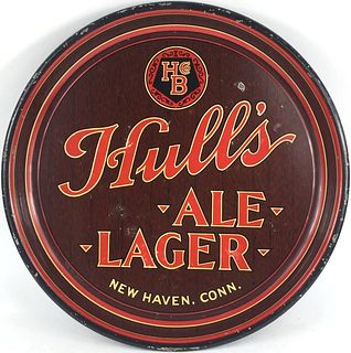 1935 Hull's Ale/Lager Beer 13 inch tray New Haven, Connecticut