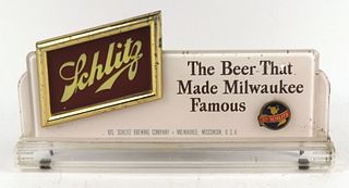 1950 Schlitz Beer Register Sign Milwaukee, Wisconsin