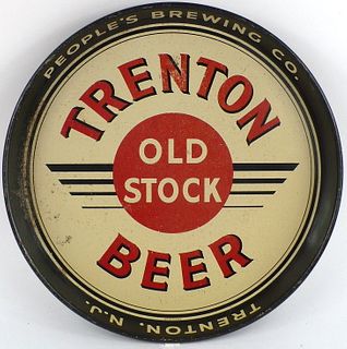 1938 Trenton Old Stock Beer 12 inch tray Trenton, New Jersey