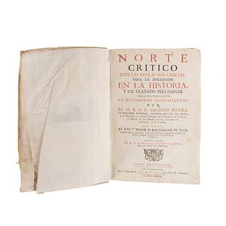 Segura, Jacinto. Norte Critico... En Valencia: En la Imp. de Joseph Garcia, 1733.