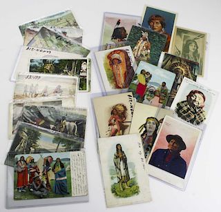 Native American postcards, first day covers, & stereo views