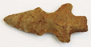 Ohio prehistoric lithic eccentric point/ arrowhead, length 2.5”