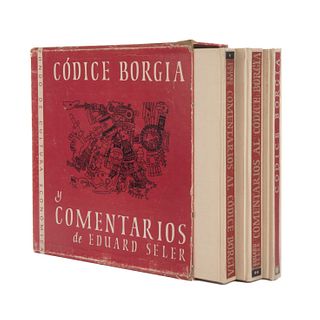 Seler, Eduard (Comentarios). Códice Borgia. México - Buenos Aires: Fondo de Cultura Económica, 1980. Piezas: 3.