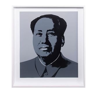 ANDY WARHOL (Pensilvania, E.E. U.U., 1928 - Nueva York, E.E. U.U., 1987) Mao - Grey Con sello en la parte posterior "Fill in y...