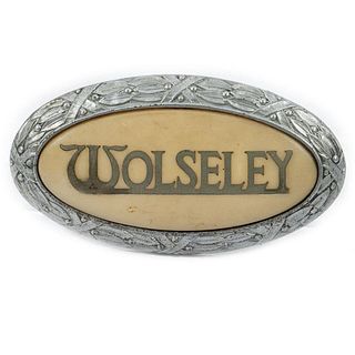 Wolseley Antique Automobile Badge