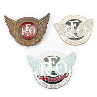 REO Motor Car Co. Badges.