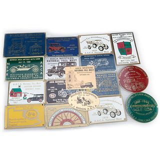 37 Antique Automobile Club of America Show Badges and Ribbons