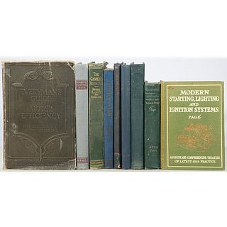 Nine Early 20th Century Automobile and Truck Books