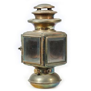 Antique Brass Automobile Lamp.