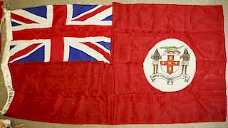 ca 1912- 1928 group of 1 ½ yard national flags Frank & Son Ltd, London incl Republic of China, Japan