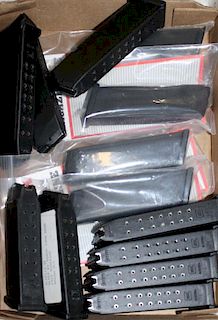 Thirteen Glock factory magazines 11 9mm two 45 ACP
