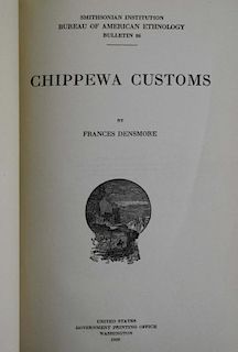 1929 “Chippewa Customs” by Frances Densmore Smithsonian Bureau of American Ethnology Bulletin # 86