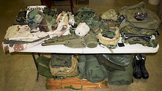 Lot of US Military Surplus- Alice Packs, Rucksacks, other packs, Mickey Mouse boots, Sleeping Bags,