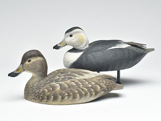 Pair of decorative Labrador ducks, William J. Koelpin, Wisconsin.