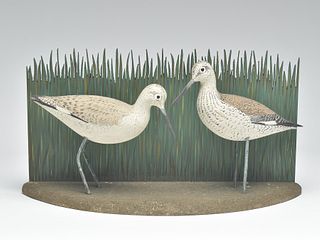 Pair of willet, Charles "Shang" Wheeler, Stratford, Connecticut.