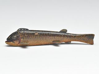 Early fish decoy, Oscar Peterson, Cadillac, Michigan, 1st quarter 20th century.