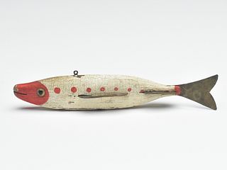Fish decoy, Ernie Newman, Carlton, Minnesota, 2nd quarter 20th century.