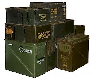 Large lot of military ammo cans 24 pcs