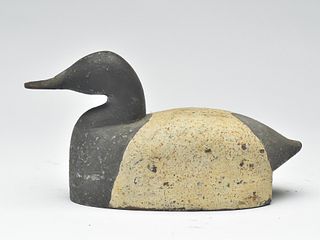 Canvasback sink box decoy from Maryland, 1st quarter 20th century