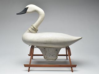 Early swan decoy, Madison Mitchell, Havre de Grace, Maryland.