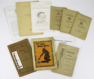 old pamphlets on Native Americans including Vermont- 11 pcs